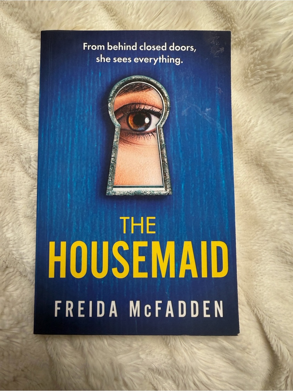 The Housemaid by Freida McFadden - Blue & Yellow Cover